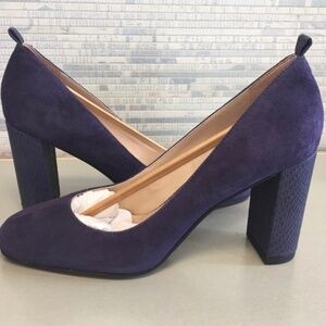 Franco Sarto Purple Suede Ingall Pumps